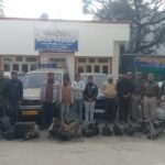 बहेड़ी पुलिस ने चोरी की गाड़ी काटने वाले सात कबाडीयों को गिरफ्तार कर भेजा जेल