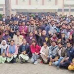 विदाई पार्टी में जमकर झूमे छात्र व छात्राएं, चेहरे पर खुशी, आंखों में दिखा विदाई का दर्द