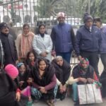 राष्ट्रीय मानव सेवा संस्थान ने बांटे असहाय लोगों के लिए कंबल