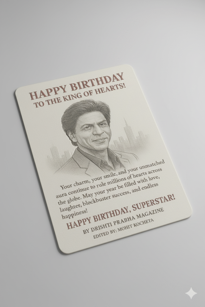 🎂 Shah Rukh Khan Birthday 2025: The King Turns 60 — A Celebration of Dreams, Stardom & Love